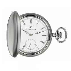 Klassik Taschenuhr Handaufzug Aerowatch Savonette Stahl