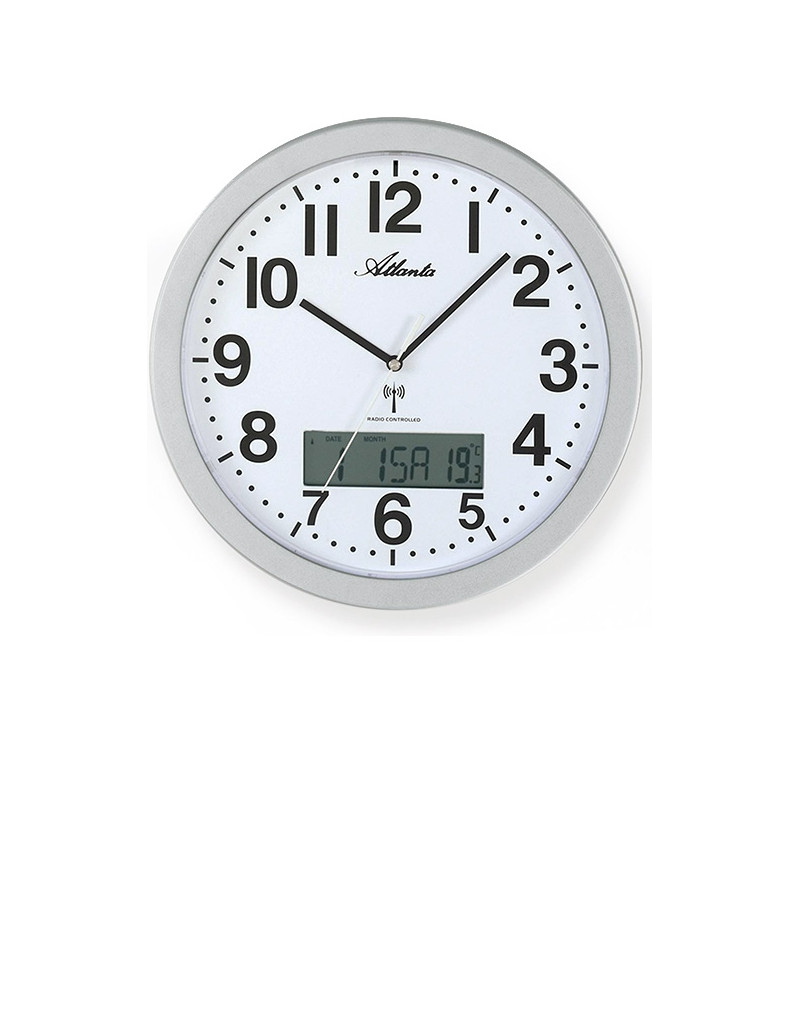 funk wanduhr mit datumsanzeige