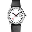 MONDAINE Evo2 30 Damen Bahnhofsuhr Big Date Saphirglas