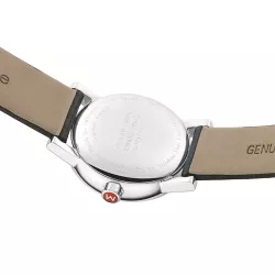 MONDAINE Evo2 30 Damen Bahnhofsuhr Big Date Saphirglas