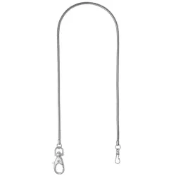 Taschenuhrkette Schlangenkordel Mondaine chrom