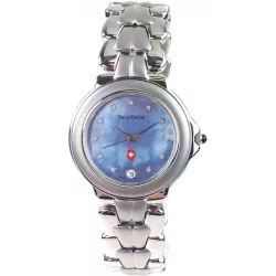 SWISS GOLFER Bonneville Quartzuhr medium Perlmutt blau
