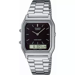 CASIO Digi-Analog Retro GMT Quartzuhr schwarz