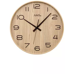 AMS Alpenchique Funkwanduhr buche 40cm