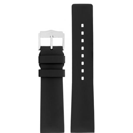 Uhrenband HIRSCH Kautschuk Pure schwarz 22mm