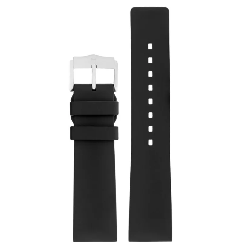 Uhrenband HIRSCH Kautschuk Pure 20mm, schwarz Uhrenband HIRSCH Kautschuk Pure 20mm, schwarz