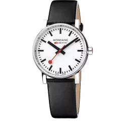 MONDAINE Evo2 30 Damen Bahnhofsuhr Saphirglas