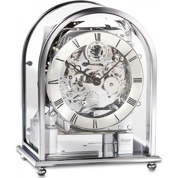 Magnet Uhr mit schwingendem Pendel weiß