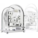 KIENINGER Arc Skelett mechanische Tischuhr mit 3 Melodien silber