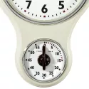 ATLANTA Eieruhr Silent Quartz Nostalgie Küchenuhr mit Timer ivoir