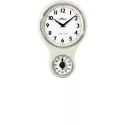 ATLANTA Eieruhr Silent Quartz Nostalgie Küchenuhr mit Timer ivoir