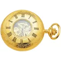 Skelett Taschenuhr Handaufzug Demisavonete gold