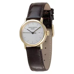 ZENO-WATCH BASEL Bauhaus Femina Automatik Uhr silber vergoldet