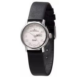 ZENO-WATCH BASEL Retro Femina Automatik Uhr Tag Datum weiss