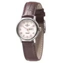 ZENO-WATCH BASEL Retro Femina Automatik Uhr Tag Datum weiss/ros