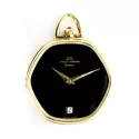 Modische Anhängeuhr Handaufzug Museum gold schwarz