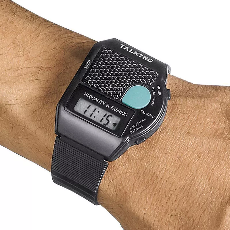 TALKiNG WATCH sprechende LCD Digitaluhr deutsch