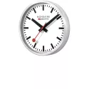 MONDAINE Wall Clock SBB Bahnhofswanduhr silber/weiss