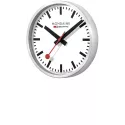 MONDAINE Wall Clock SBB Bahnhofswanduhr silber/weiss