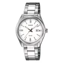 CASIO Analog Retro 34mm Quartzuhr weiss