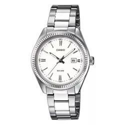 CASIO Analog Retro 34mm Quartzuhr weiss