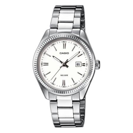 CASIO Analog Retro mini Quartzuhr weiss