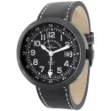 ZENO-WATCH BASEL Pilot Rondo Quartz Fliegeruhr GMT schwarz