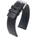 Uhrenband HIRSCH Kautschuk Pure schwarz 24mm