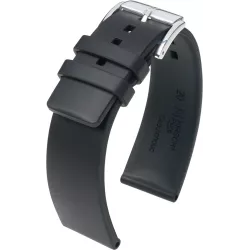 Uhrenband HIRSCH Kautschuk Pure schwarz 24mm