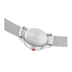MONDAINE Evo2 30 Damen Bahnhofsuhr Big Date Saphirglas Mesh