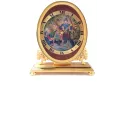 IMHOF Tischuhr Quartz Romantik von Hand emailliert