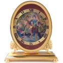 IMHOF Tischuhr Quartz Romantik von Hand emailliert