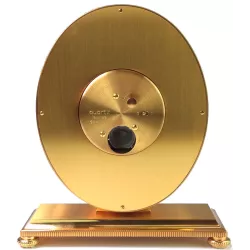IMHOF Tischuhr Quartz Mosaik von Hand emailliert