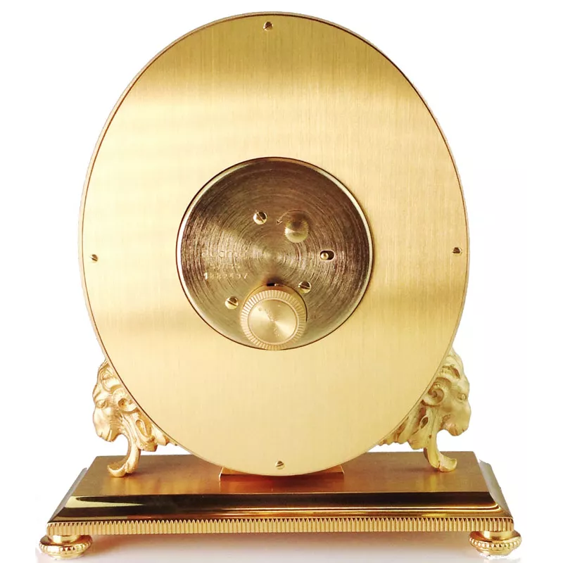 IMHOF Tischuhr Quartz Oval Romantik von Hand emailliert