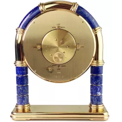 IMHOF Tischuhr Quartz Bogenuhr Lapislazuli Vollkalender Mondphase