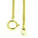 Taschenuhrkette Panzerkette gold 40cm