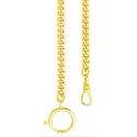 Taschenuhrkette Panzerkette gold 40cm