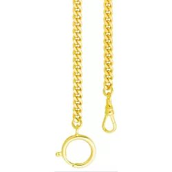 Taschenuhrkette Panzerkette gold 40cm