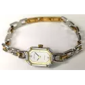 ZENO Art Deco Modern Quartz Damenuhr bicolor Oktagon