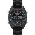 FUTURE FUNK Retro Digitaluhr Quartz FF103 Stahl schwarz