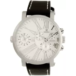 RENDEX Multitime XXL Zweizeitenuhr Chronograph grau
