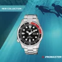 CITIZEN Promaster Diver Automatik Taucheruhr Edelstahl schwarz-rot