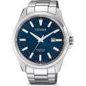 CITIZEN Herrenuhr Eco-Drive Solar Super Titanium blau
