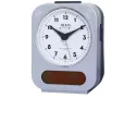 FILIUS Solar-Funkwecker Silent weiss/silbergrau