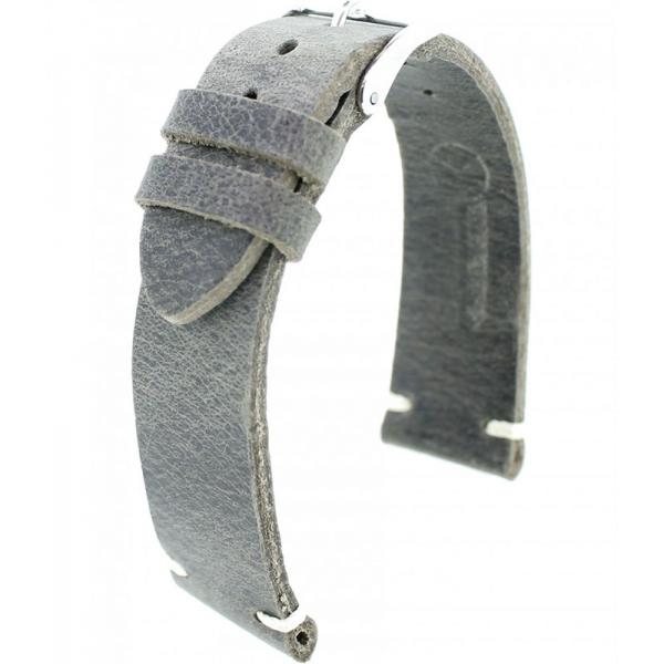 FANO Vintage Rindsleder Uhrenband 22mm, grau FANO Vintage Rindsleder Uhrenband 22mm, grau