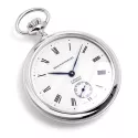 Klassik Taschenuhr Handaufzug chrom Römisch
