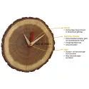 TFA Wanduhr aus Eichenholz