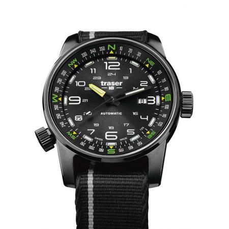 TRASER P68 Pathfinder Automatik Uhren Nato schwarz