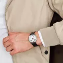 MONDAINE Classic 36 original Schweizer Bahnhofsuhr matt