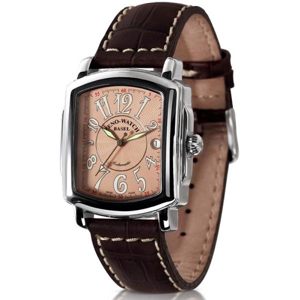 ZENO-WATCH BASEL, Retro Rectangular Automatic, Art-Déco Uhr, rosé